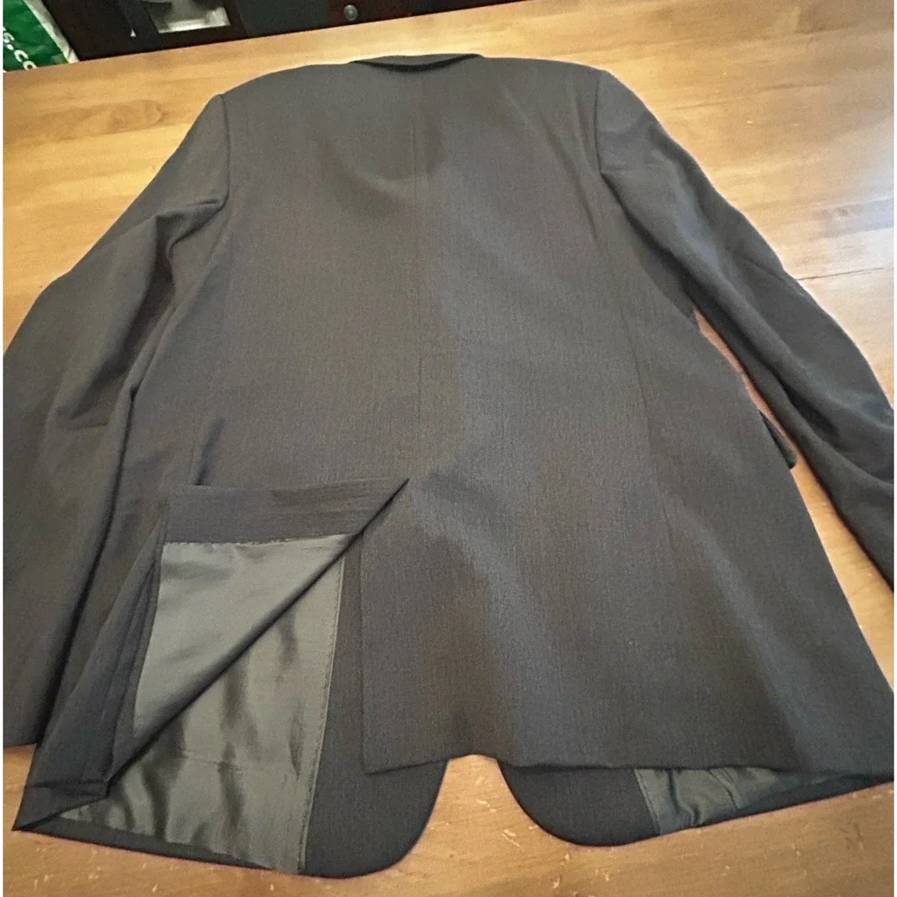 Banana Republic Lanificio Fabric Gray Blazer Sport Coat Mens 42L Wool Modern Fit